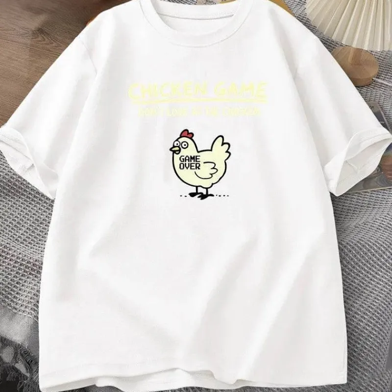 Damen Everly u0026 Lace Damenbekleidung-Lustiges Chicken Game T-Shirt - Schau nicht auf das Huhn T-Shirt