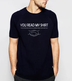 Herren Heritage Threads Herrenbekleidung-Lustiges T-Shirt - Du liest mein Shirt-Design