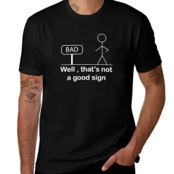 Herren Heritage Threads Herrenbekleidung-Lustiges Unisex T-Shirt - Das ist kein gutes Zeichen