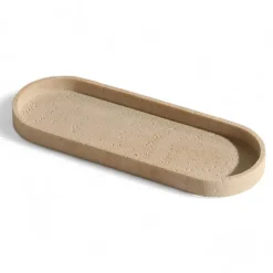 Serene Splash Badezimmer-Luxe Sandstone Bathroom Set - Elegant Bath Accessories Collection