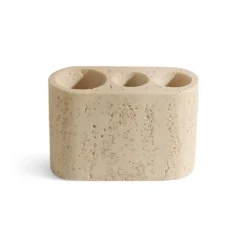 Serene Splash Badezimmer-Luxe Sandstone Bathroom Set - Elegant Bath Accessories Collection