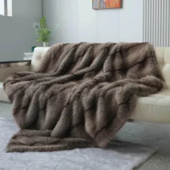 Cozy Haven Bettzeug-Luxuriöse Felldecke – weicher, gemütlicher Überwurf