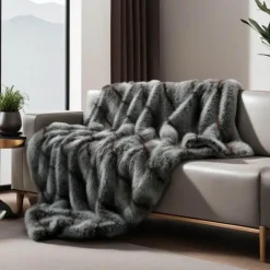 Cozy Haven Bettzeug-Luxuriöse Felldecke – weicher, gemütlicher Überwurf