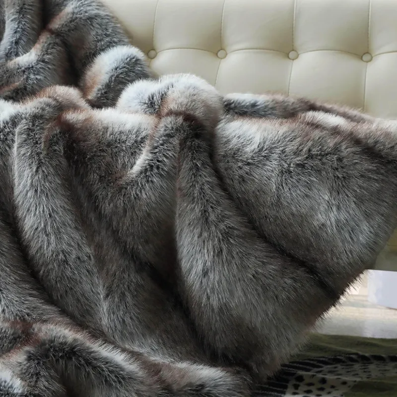 Cozy Haven Bettzeug-Luxuriöse Felldecke – weicher, gemütlicher Überwurf