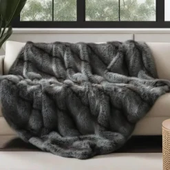 Cozy Haven Bettzeug-Luxuriöse Felldecke – weicher, gemütlicher Überwurf