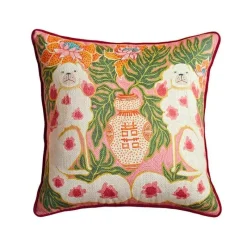 Guvinci Gallery Bettzeug-Luxuriöse Staffordshire-Hundekissenbezüge – Mystisches Tierdruck-Dekor