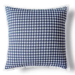 Pillow Haven Bettzeug-Luxuriöser, blauer getufteter Kissenbezug – bestickte Heimdekoration, 45 x 45 cm, 30 x 50 cm