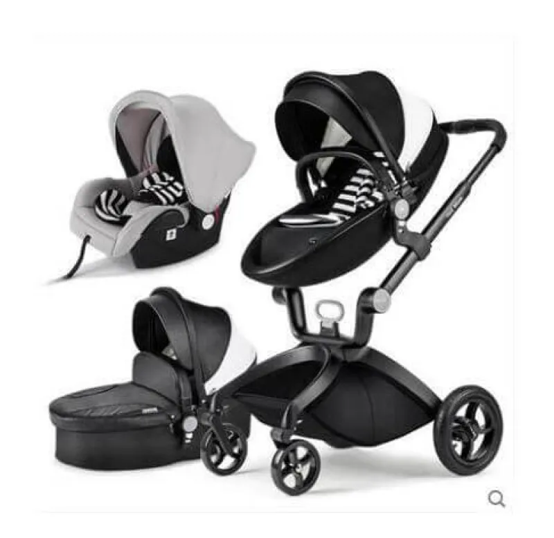 Kinder The Decor Haven Kinderwagen & Zubehör-Luxuriöser 3-in-1-Kinderwagen - Europäischer Hochlandschafts-Modekinderwagen