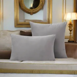 Medicci Home Bettzeug-Luxuriöser Kissenbezug aus Samt – weicher Euro-Kissenbezug in mehreren Farben und Größen