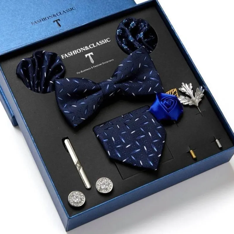 PureGlow Männerpflege|Körperpflege-Luxuriöses Herrenkrawatten-Geschenkset – Elegante Accessoires für Ihn