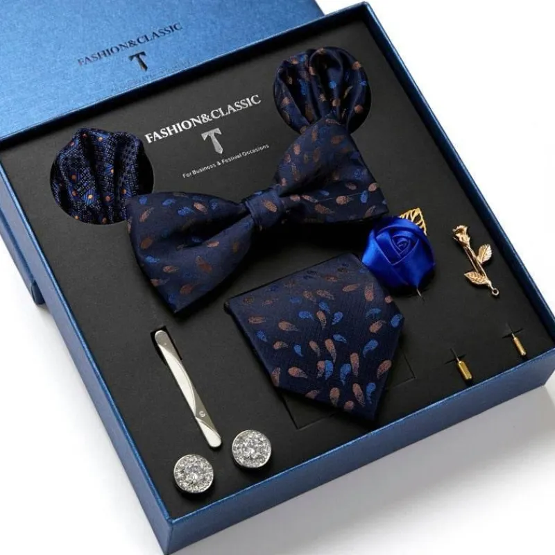 PureGlow Männerpflege|Körperpflege-Luxuriöses Herrenkrawatten-Geschenkset – Elegante Accessoires für Ihn