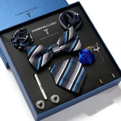 PureGlow Männerpflege|Körperpflege-Luxuriöses Herrenkrawatten-Geschenkset – Elegante Accessoires für Ihn