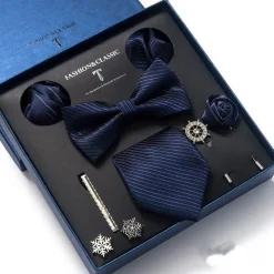 PureGlow Männerpflege|Körperpflege-Luxuriöses Herrenkrawatten-Geschenkset – Elegante Accessoires für Ihn