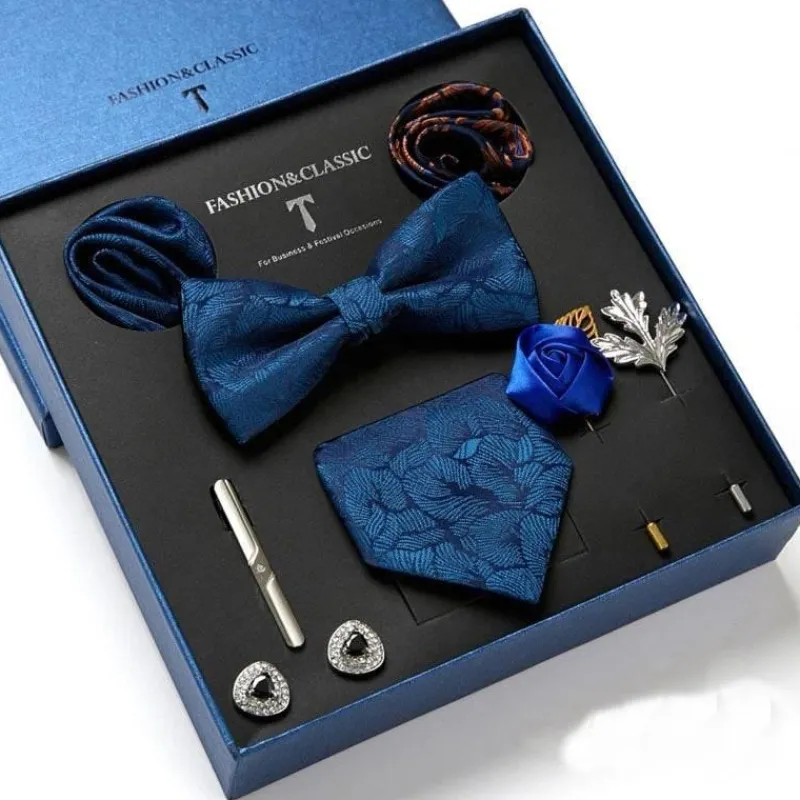 PureGlow Männerpflege|Körperpflege-Luxuriöses Herrenkrawatten-Geschenkset – Elegante Accessoires für Ihn