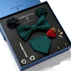 PureGlow Männerpflege|Körperpflege-Luxuriöses Herrenkrawatten-Geschenkset – Elegante Accessoires für Ihn