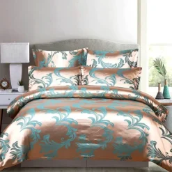 Cozy Haven Bettzeug-Luxuriöses Jacquard-Bettwäscheset für Kingsize-Betten – Bettbezug, Steppdecken, hochwertige Heimtextilien