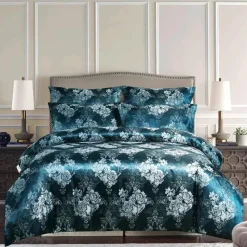 Cozy Haven Bettzeug-Luxuriöses Jacquard-Bettwäscheset für Kingsize-Betten – Bettbezug, Steppdecken, hochwertige Heimtextilien