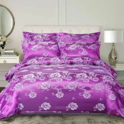 Cozy Haven Bettzeug-Luxuriöses Jacquard-Bettwäscheset für Kingsize-Betten – Bettbezug, Steppdecken, hochwertige Heimtextilien