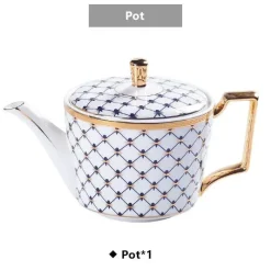 Feast u0026 Flair Küche & Esszimmer-Luxuriöses Kaffee- und Teeservice aus goldenem Bone China – elegante Porzellankeramik