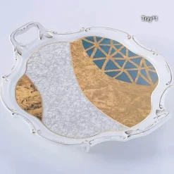 Feast u0026 Flair Küche & Esszimmer-Luxuriöses Kaffeeservice aus Knochenporzellan – Teekanne, Tassen, Zuckerdose, Milchkännchen mit Goldeinlage