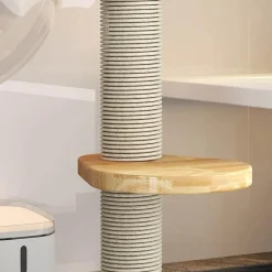 The Decor Haven Haustierzubehör-Luxuriöses Katzenhaus aus Holz – gemütlicher Unterschlupf für den Innenbereich