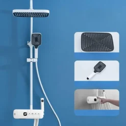 The Blissful Bath Badezimmer-Luxuriöses Regenduschsystem – Digitales Spa-Duschset