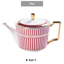 Feast u0026 Flair Küche & Esszimmer-Luxuriöses Tee- und Kaffeeset aus Bone China – Elegantes Trinkgeschirr aus goldfarbenem Porzellan