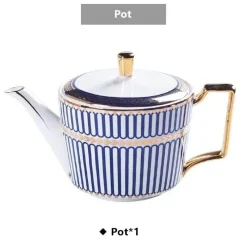 Feast u0026 Flair Küche & Esszimmer-Luxuriöses Tee- und Kaffeeset aus Bone China – Elegantes Trinkgeschirr aus goldfarbenem Porzellan