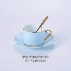 Feast u0026 Flair Küche & Esszimmer-Luxuriöses Tee- und Kaffeeset aus Porzellan – Teekanne mit Tassen aus Bone China