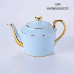 Feast u0026 Flair Küche & Esszimmer-Luxuriöses Tee- und Kaffeeset aus Porzellan – Teekanne mit Tassen aus Bone China