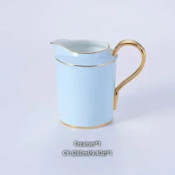 Feast u0026 Flair Küche & Esszimmer-Luxuriöses Tee- und Kaffeeset aus Porzellan – Teekanne mit Tassen aus Bone China