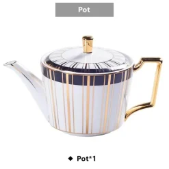 The Cozy Mug Küche & Esszimmer-Luxuriöses Tee- und Kaffeeset aus Bone China – Trinkgeschirr aus Porzellan mit Goldeinlage