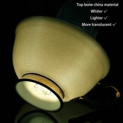 Feast u0026 Flair Küche & Esszimmer-Luxuriöses Teeservice aus Knochenporzellan mit Goldbesatz, Teekanne, Kaffeetassen und Milchkännchen