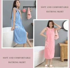 The Blissful Bath Badezimmer-Luxury Velvet Bathrobe - Quick Absorb Wearable Design