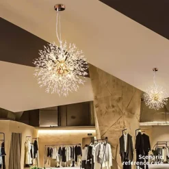 Illuminate Home Beleuchtung-Löwenzahn-Kristall-Kronleuchter – Elegante Beleuchtungsvorrichtung