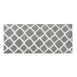Tom Wohndeko-Madivelle Reversible High Pile Bath Rug – Modern Tufted Microfiber