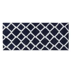 Tom Wohndeko-Madivelle Reversible High Pile Bath Rug – Modern Tufted Microfiber