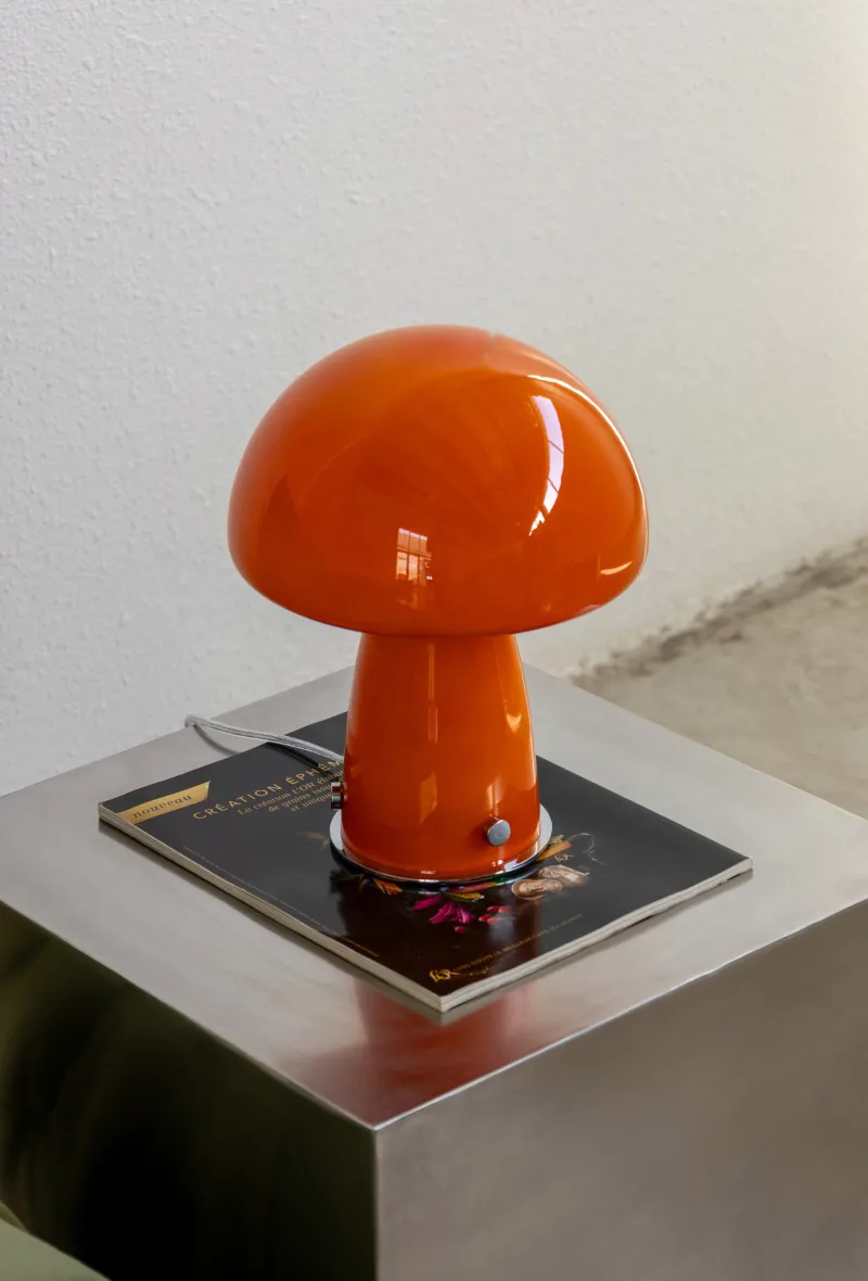 The Gilded Nest Wohndeko|Beleuchtung-Magic Mushroom Table Lamp – Glass and Iron Lamp