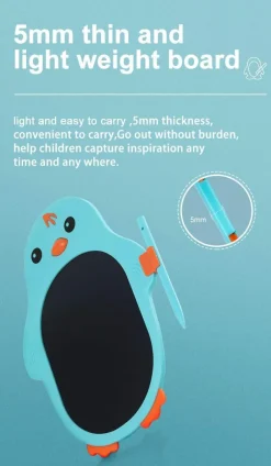 The Decor Haven Babyspielzeug-Magisches Zeichentablett für Kinder mit Cartoon-Motiven – Digitales Schreibpad