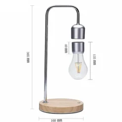 Comfort u0026 Style Beleuchtung-Magnetic Levitating Desk Lamp - Wireless Floating Bulb Light