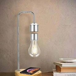 Comfort u0026 Style Beleuchtung-Magnetic Levitating Desk Lamp - Wireless Floating Bulb Light