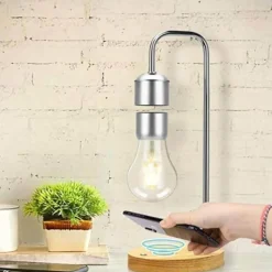 Comfort u0026 Style Beleuchtung-Magnetic Levitating Desk Lamp - Wireless Floating Bulb Light