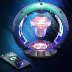 Comfort u0026 Style Beleuchtung-Magnetisch schwebende Lautsprecherlampe – Schwebendes Bluetooth-Nachtlicht