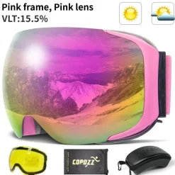 Gear Up u0026 Go Outdoor-Gadgets|Outdoor-Artikel-Magnetische Antibeschlag-Skibrille – UV-Schutz für Wintersport