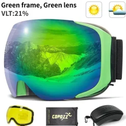 Gear Up u0026 Go Outdoor-Gadgets|Outdoor-Artikel-Magnetische Antibeschlag-Skibrille – UV-Schutz für Wintersport