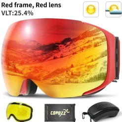 Gear Up u0026 Go Outdoor-Gadgets|Outdoor-Artikel-Magnetische Antibeschlag-Skibrille – UV-Schutz für Wintersport
