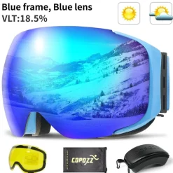 Gear Up u0026 Go Outdoor-Gadgets|Outdoor-Artikel-Magnetische Antibeschlag-Skibrille – UV-Schutz für Wintersport