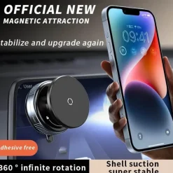 Wild u0026 Free Gear Autozubehör|Automobilindustrie-Magnetische Autotelefonhalterung - Rotierendes Vakuumdesign