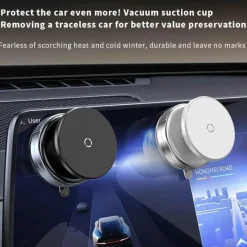 Wild u0026 Free Gear Autozubehör|Automobilindustrie-Magnetische Autotelefonhalterung - Rotierendes Vakuumdesign