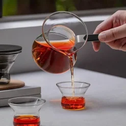 Brew Bliss Küche & Esszimmer-Magnetische Ein-Knopf-Teekanne – Easy Brew-Teekanne aus Glas